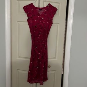 Ann Taylor Factory Pink Floral Dress, size large, very good condition